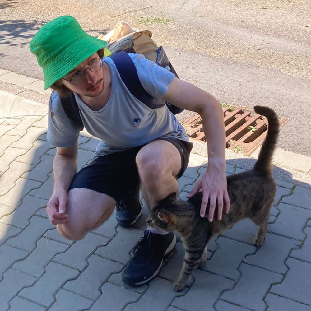 Moi avec un chat